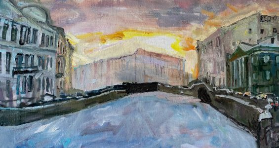 «The Moika River in winter»