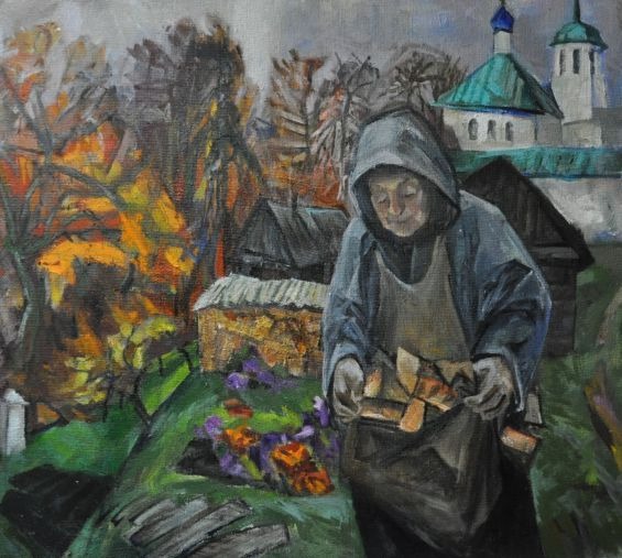 Ирина Гладун. «Несущая дрова. Монастырь Владимирец»